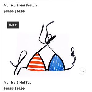 Shreddy Bikini American - Sizes Top large